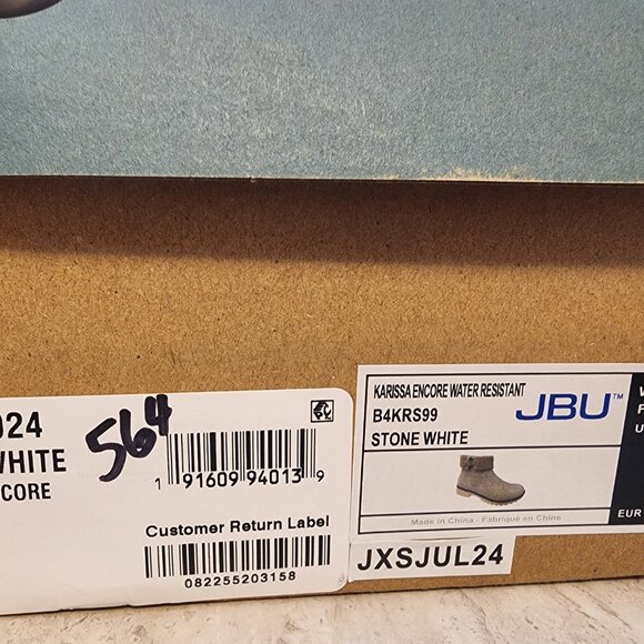 JBU Womens Karissa Encore Wat Stonewhite water resistance 8M -A026 - Picture 10 of 11